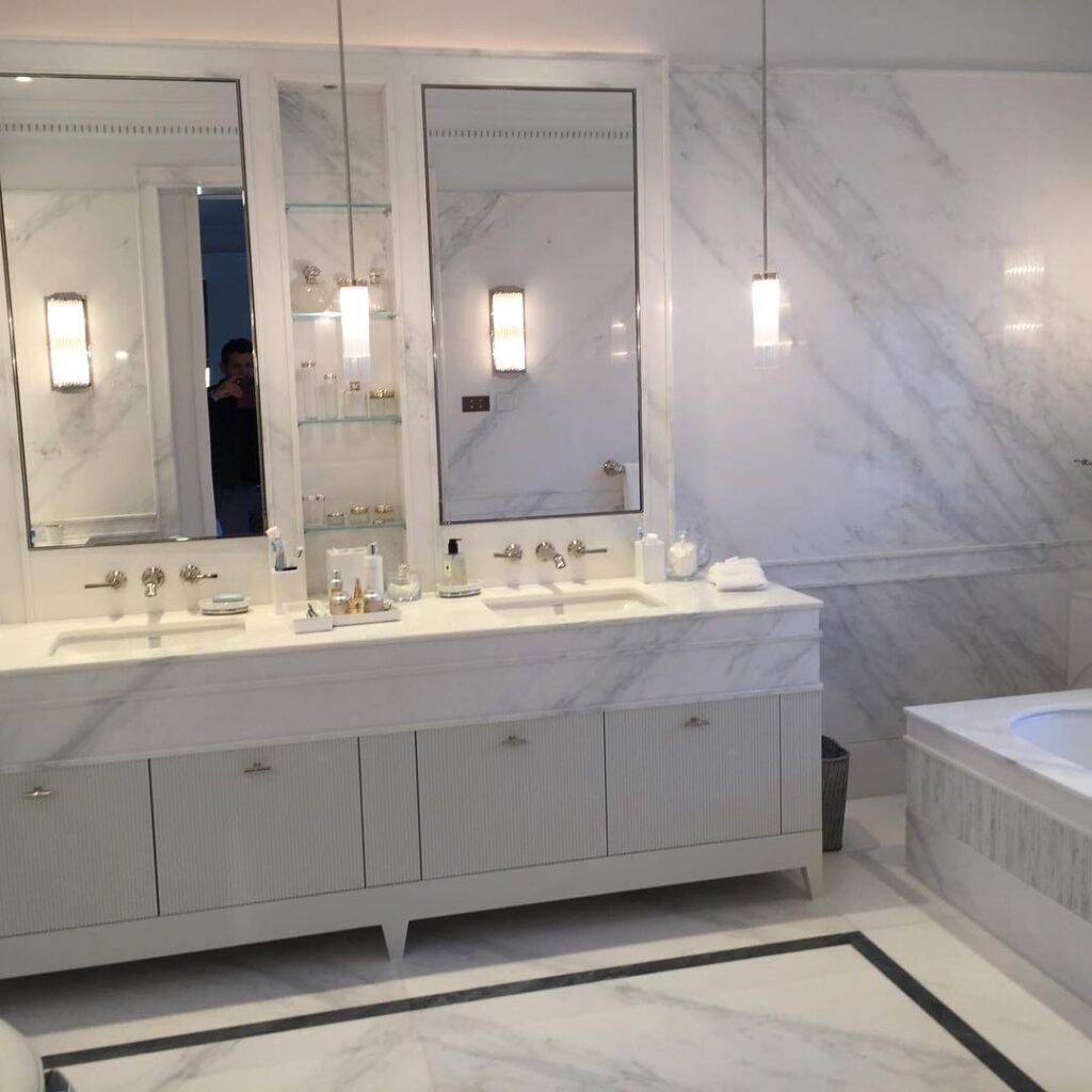 Quartz worktop installation in contemporary kitchen by KML Worktops