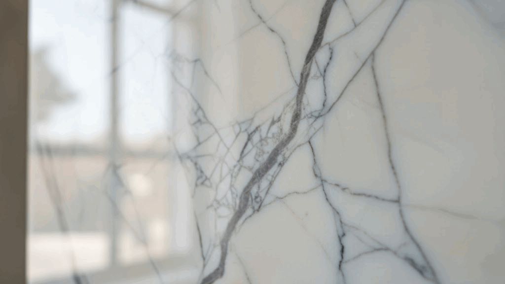 polished Carrara marble slab