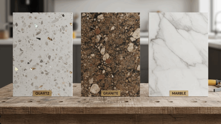 Which Material is More Durable: Quartz, Granite, or Marble