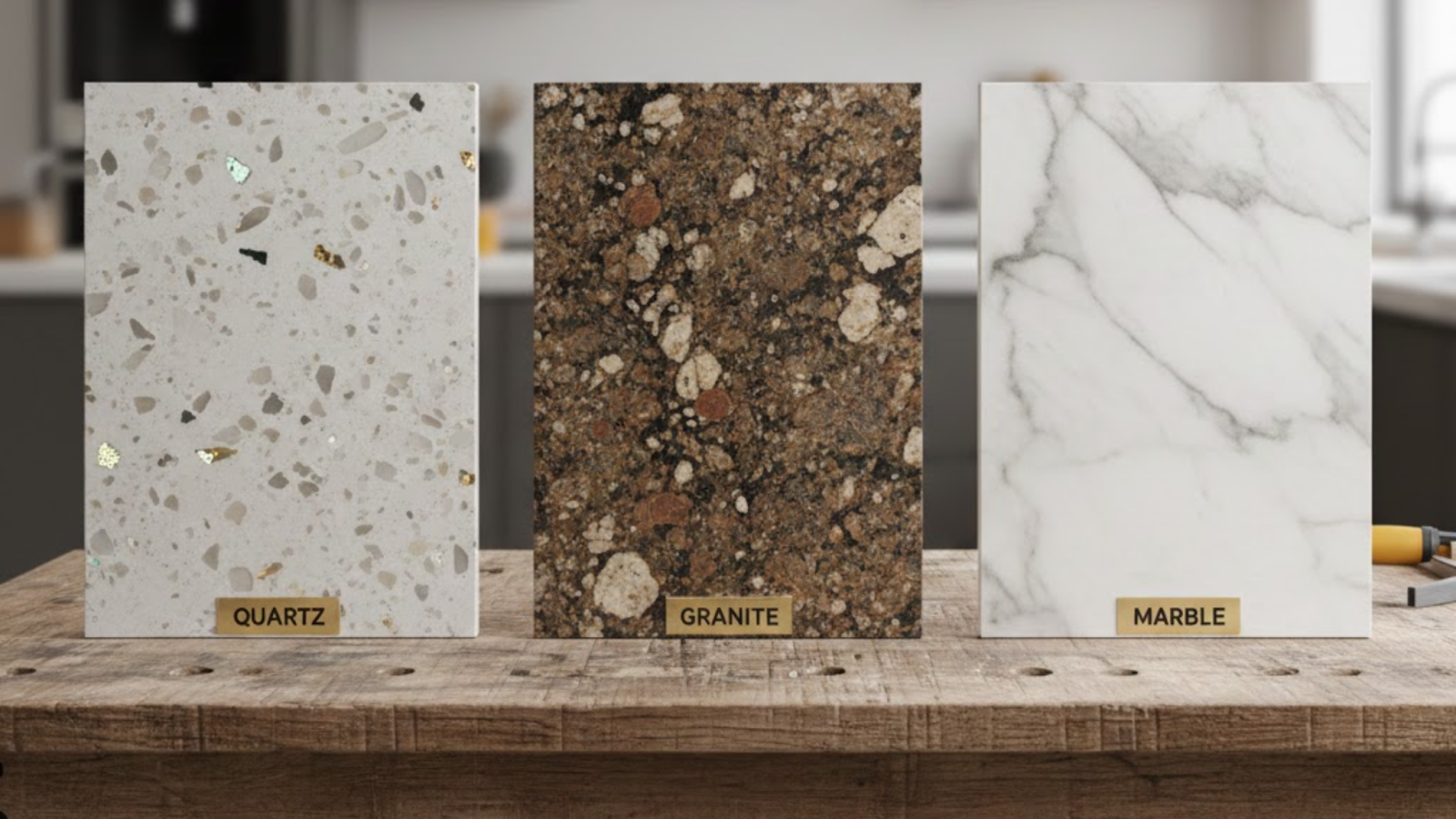 Which Material is More Durable: Quartz, Granite, or Marble