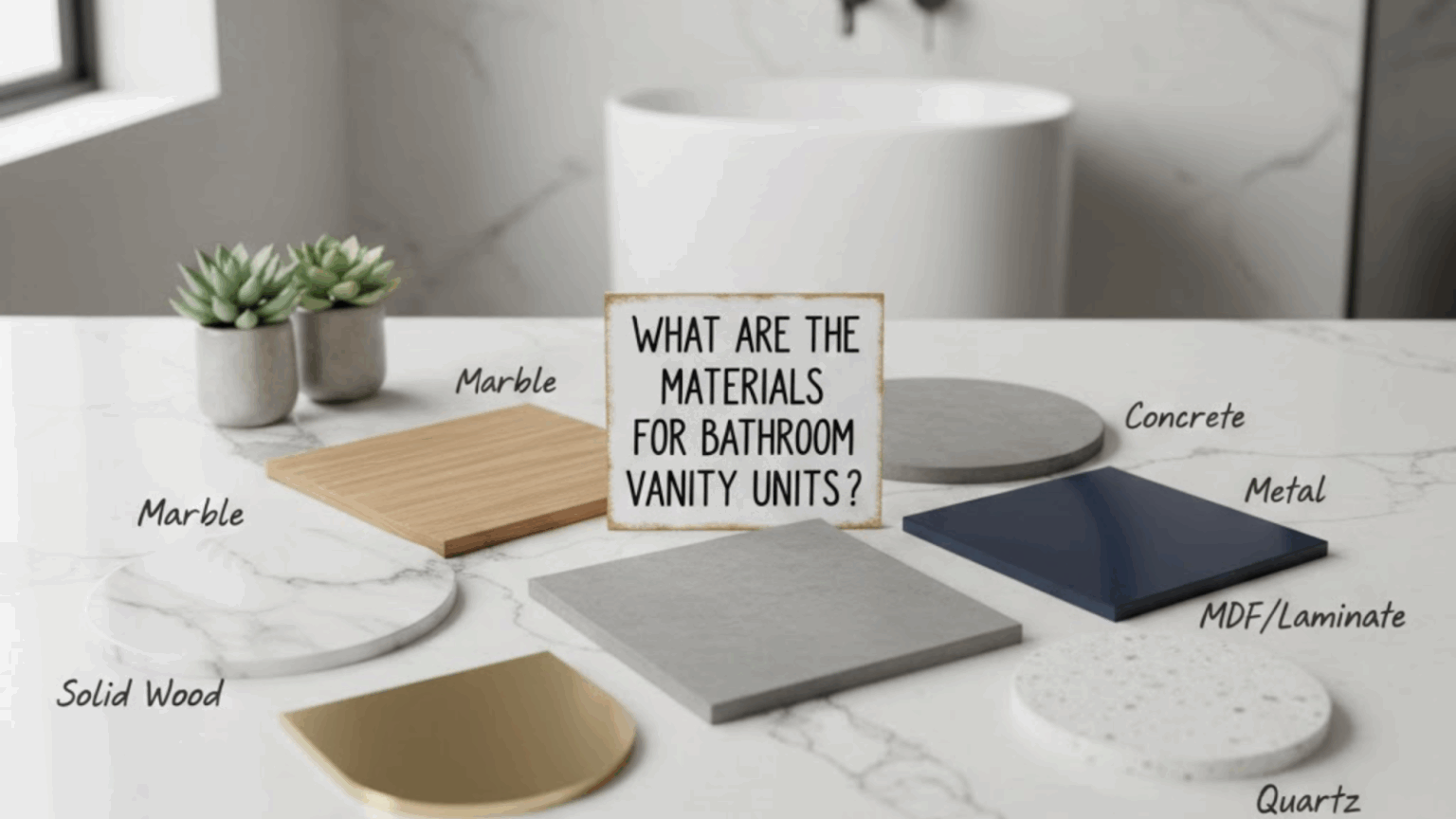 Bathroom Vanity Materials: Marble, Quartz, Wood & More