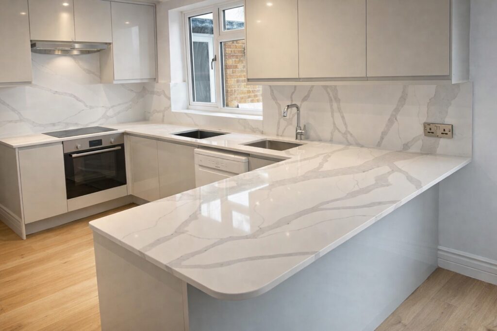 Quartz Woktops London - KML Worktops