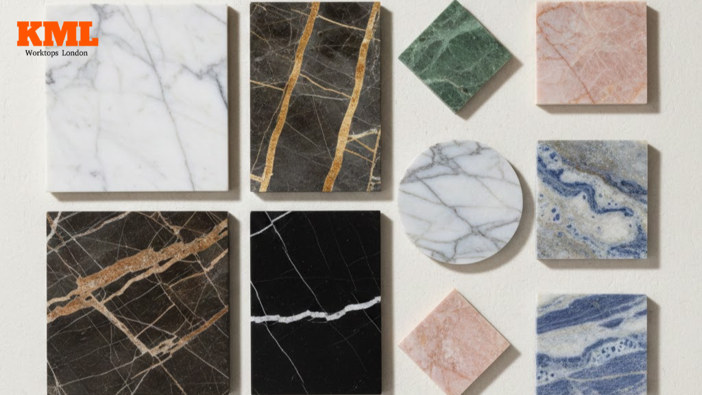 types of marble colours and patterns