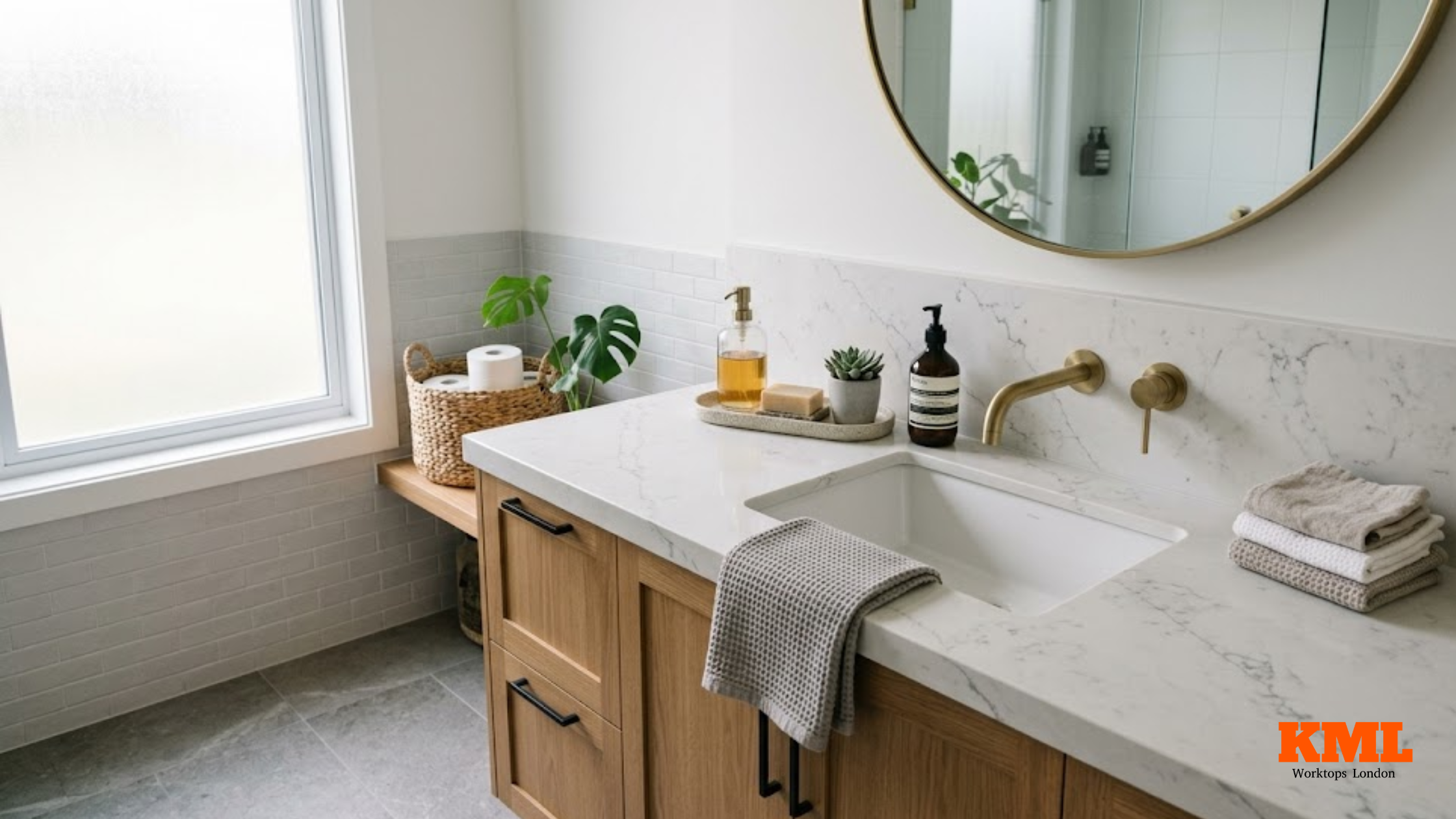 Bathroom Worktops Buying Guide - KML Worktops