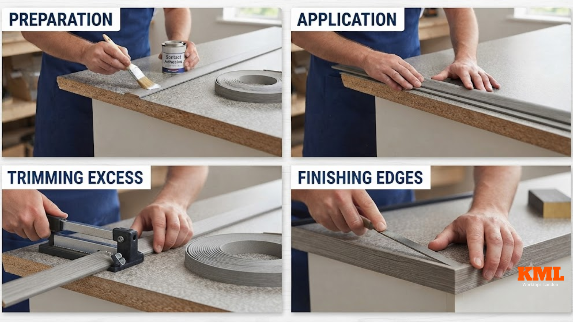 How To Apply an Edging Strip to a Kitchen Worktop