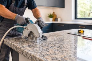 how to cut granite worktop
