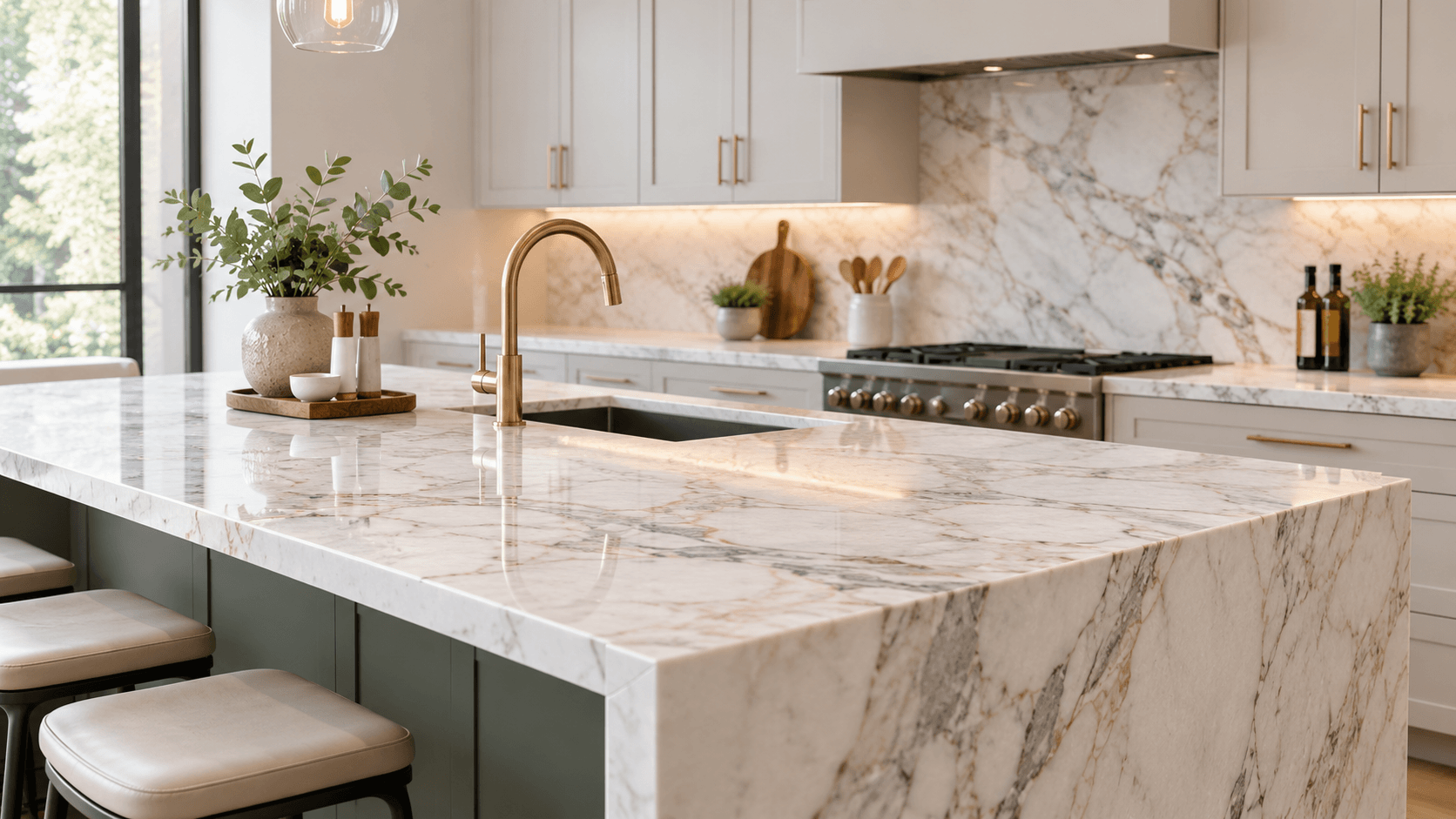 marble kitchen countertops